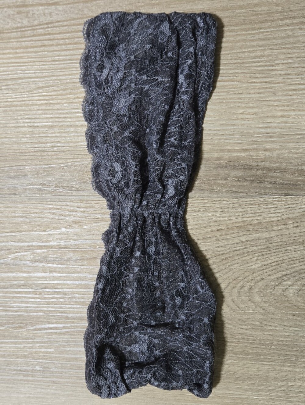 Free People Lace Bandeau in Charcoal Gray